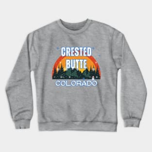 Crested Butte Colorado U.S.A. Gift Ideas For The Ski Enthusiast. Crewneck Sweatshirt